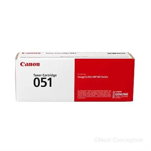 2168C001 Canon 051 Toner Cartridge, Black 1.7K 1