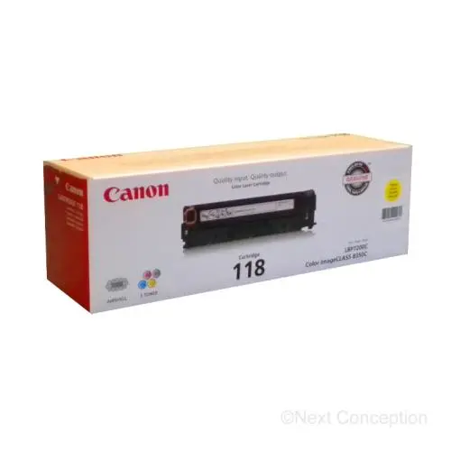 2659B001 Canon 118Y Canon Yellow Toner 1