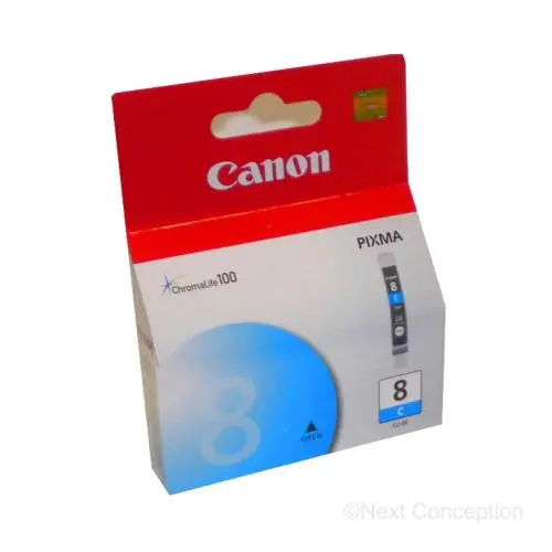 0621B002 Canon Cli8c Cyan Ink Mp800/500/Ip6600 1