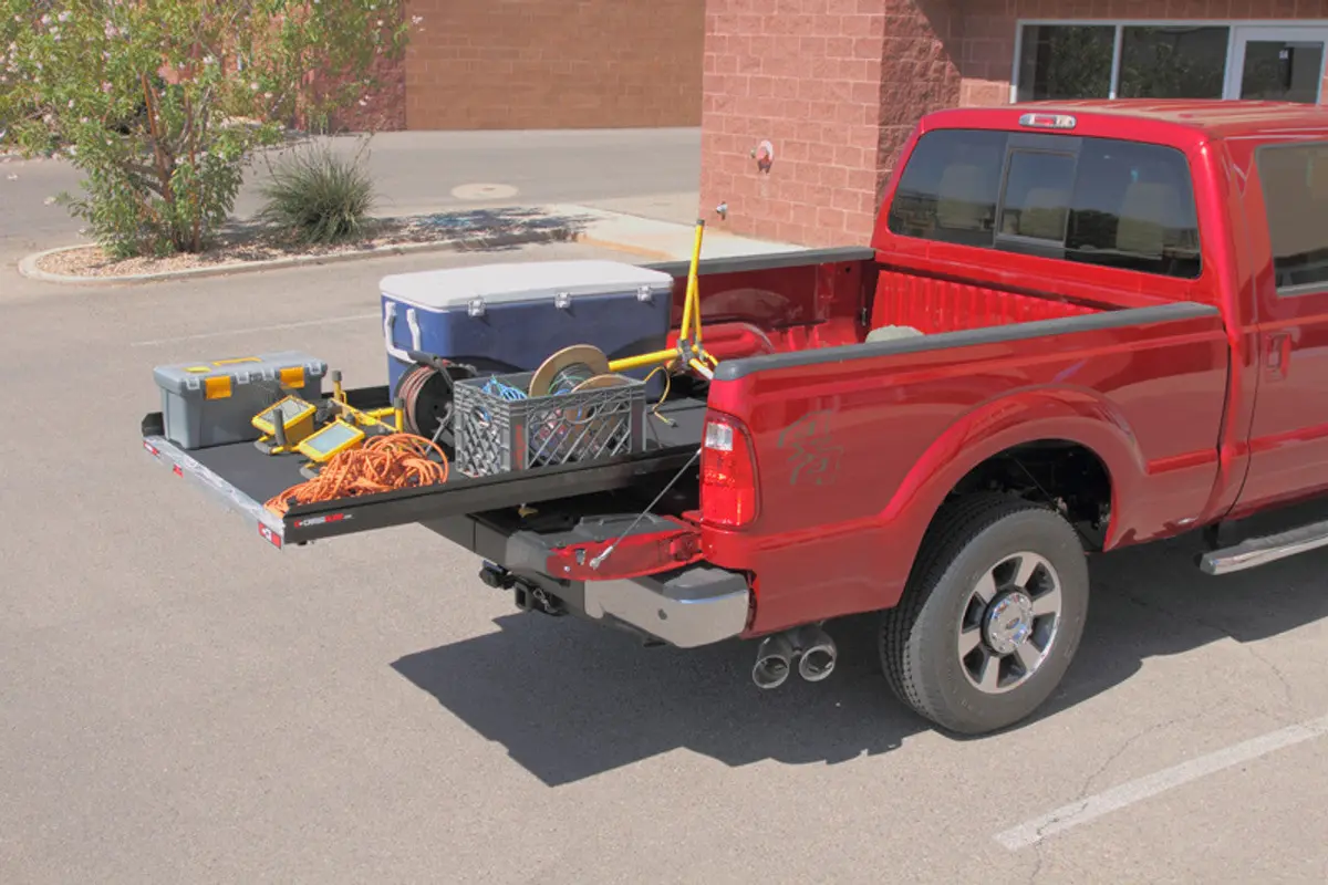 Cargo Glide Bed Slide Polished Aluminum Side Rail 6 Ft For Mid-Size Trucks - Fits 2004-2025 Chevrolet Colorado 1