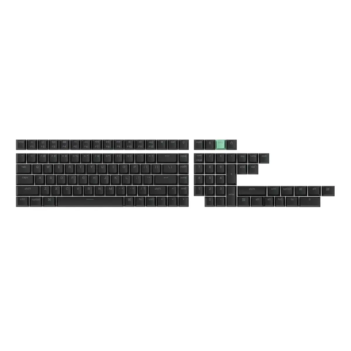 Keychron - Cherry Profile Double-Shot Pbt Shine-Through Keycap Set - Zestaw Keycapów 1