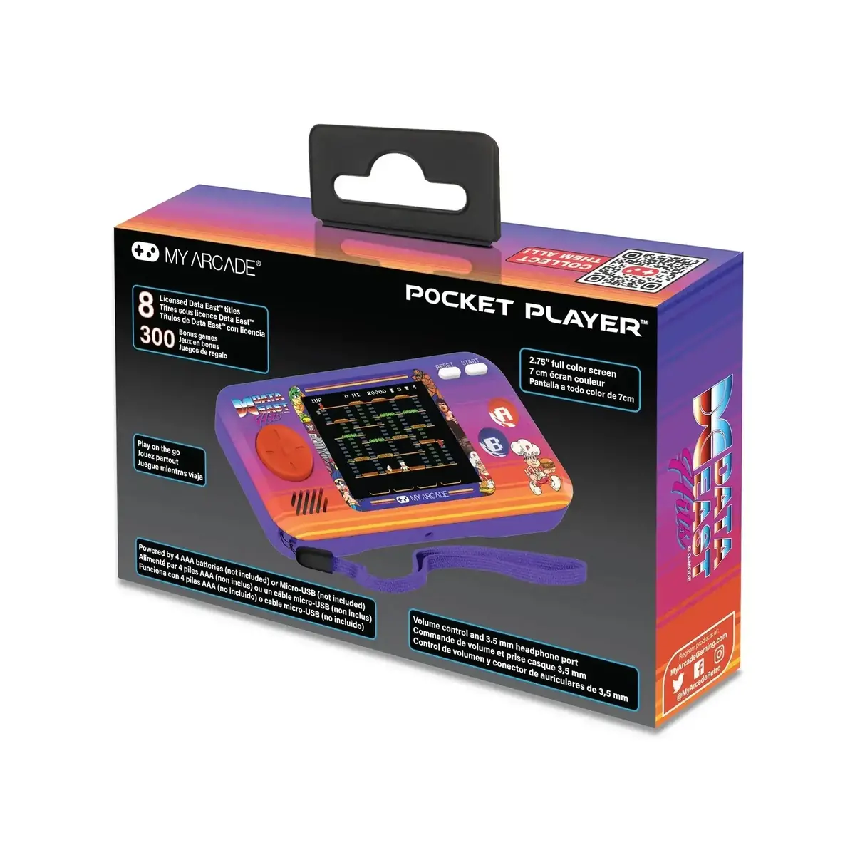 My Arcade - Data East Hits Pocket Player Dgunl-4127 - Kolekcjonerska Konsola Do Gier Retro 2