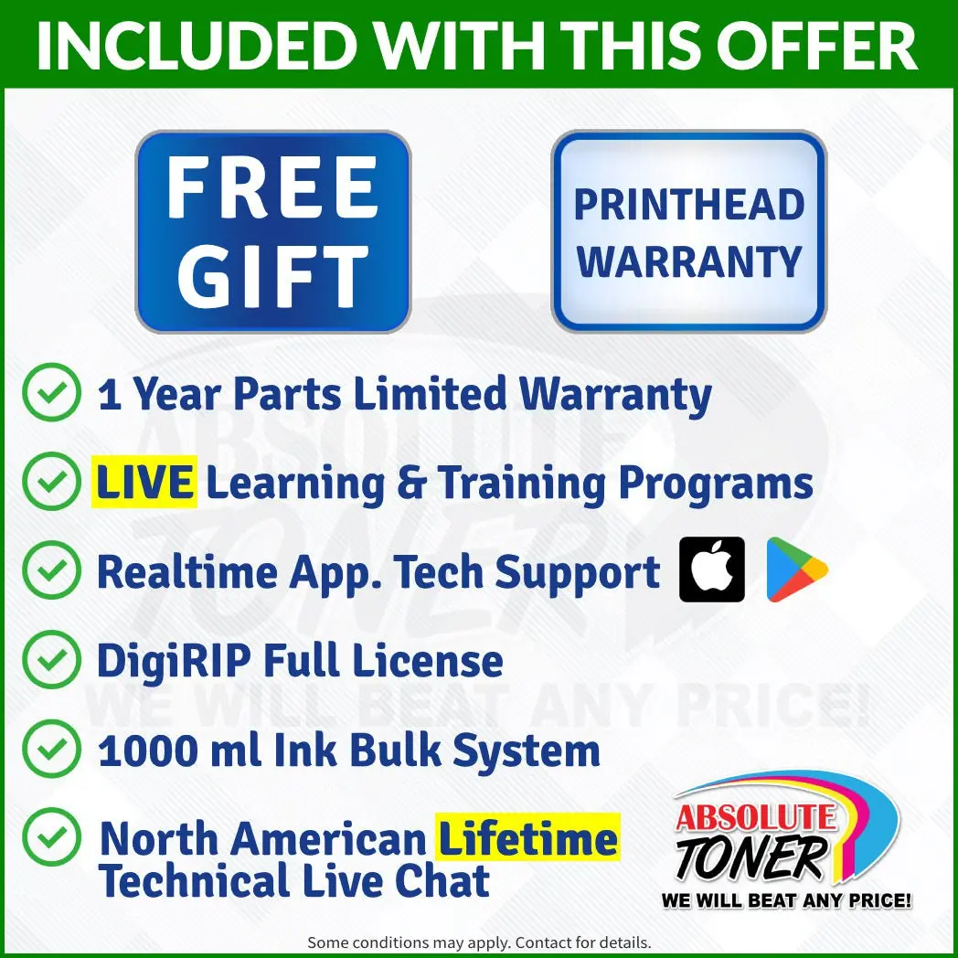 $99/Month Supplies Bundle - Prestige A4 8.3" Roll Dtf Printer (Demo Unit) 110V With Curing Oven Phoenix Air 16X20" 2