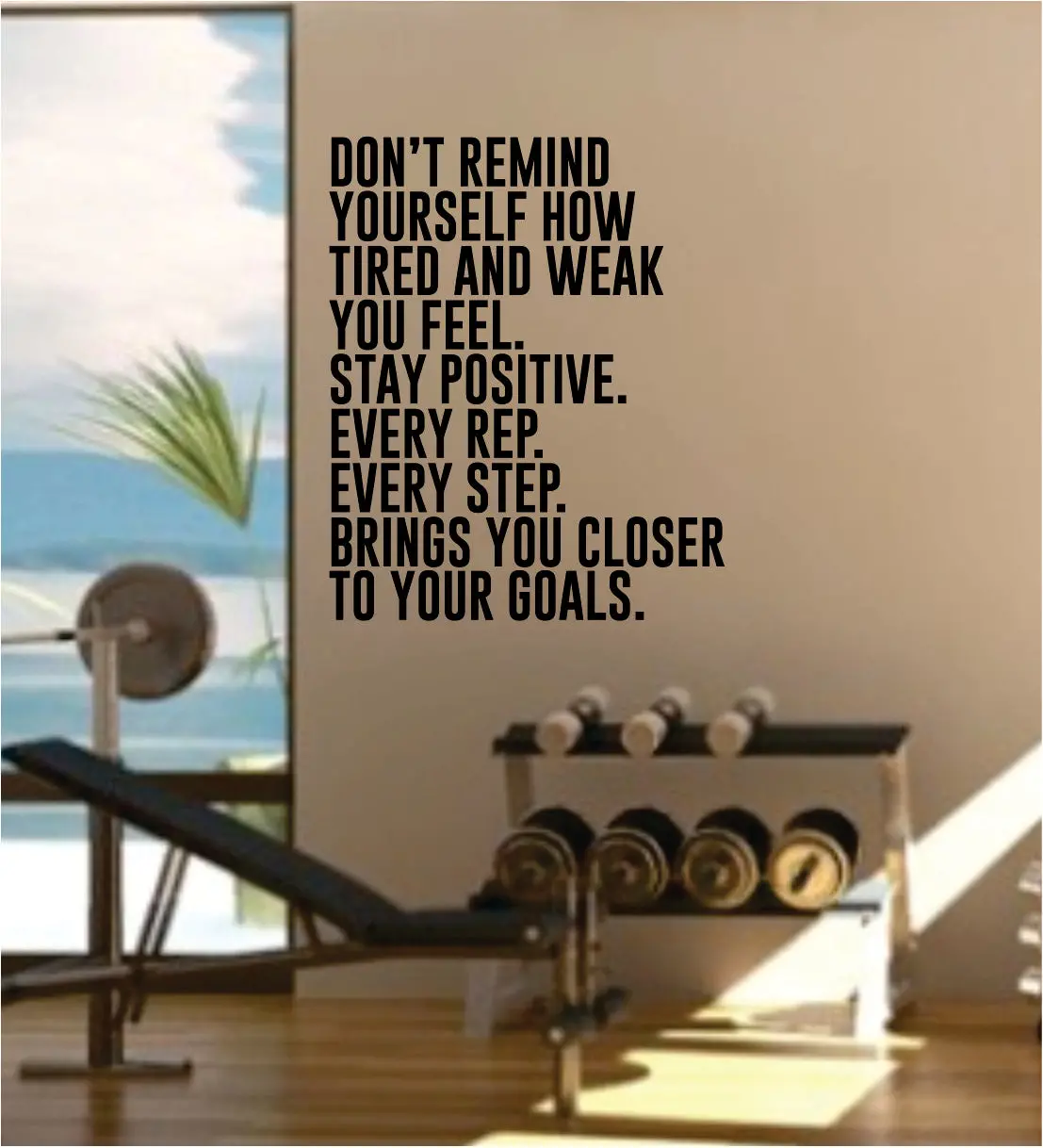 Don't Remind Yourself Decal Sticker Wall Vinyl Art Wall Bedroom Room Decor Motivational Inspirational Teen Sports Gym Fitness 1