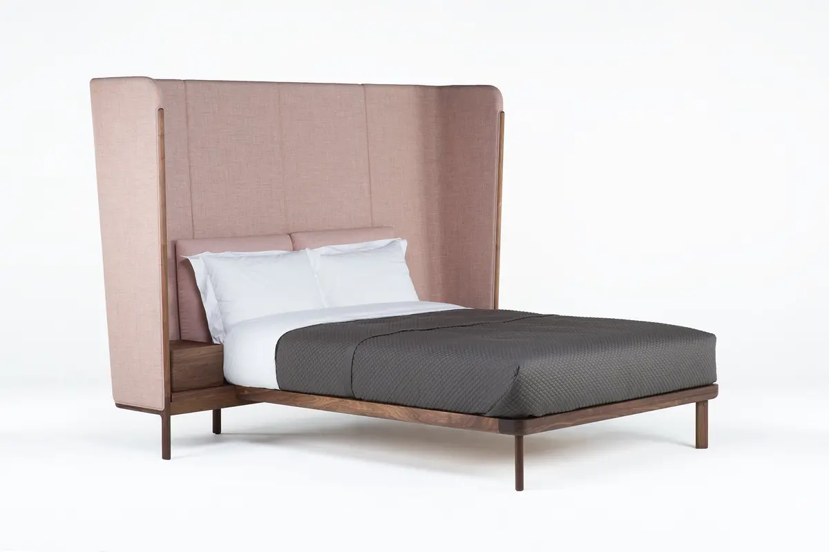 Dubois Bed Tall Headboard With Bedside Tables 1