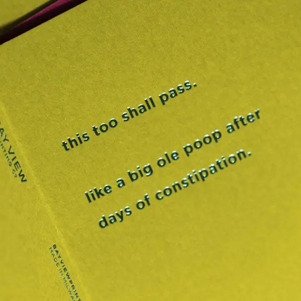 'This Too Shall Pass' Greeting Card 1