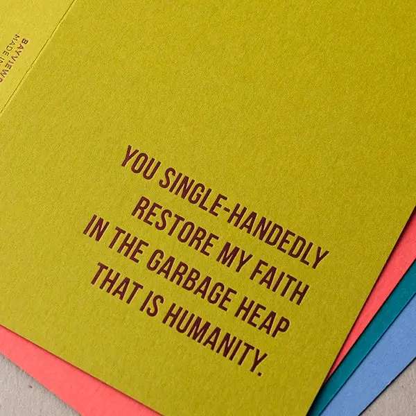 'Thanks For Being You' Greeting Card 1