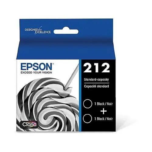 T212120d2 Epson T212 Claria Black Dual Pack Ink Cartridges S 1