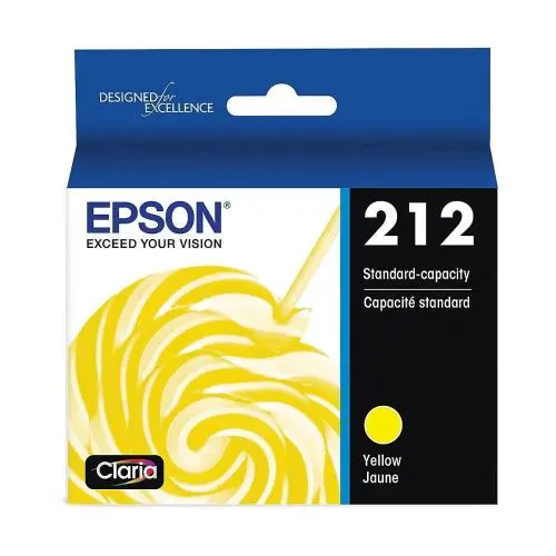 T212420s Epson T212 Claria Yellow Ink Cartridge Standard Cap 1