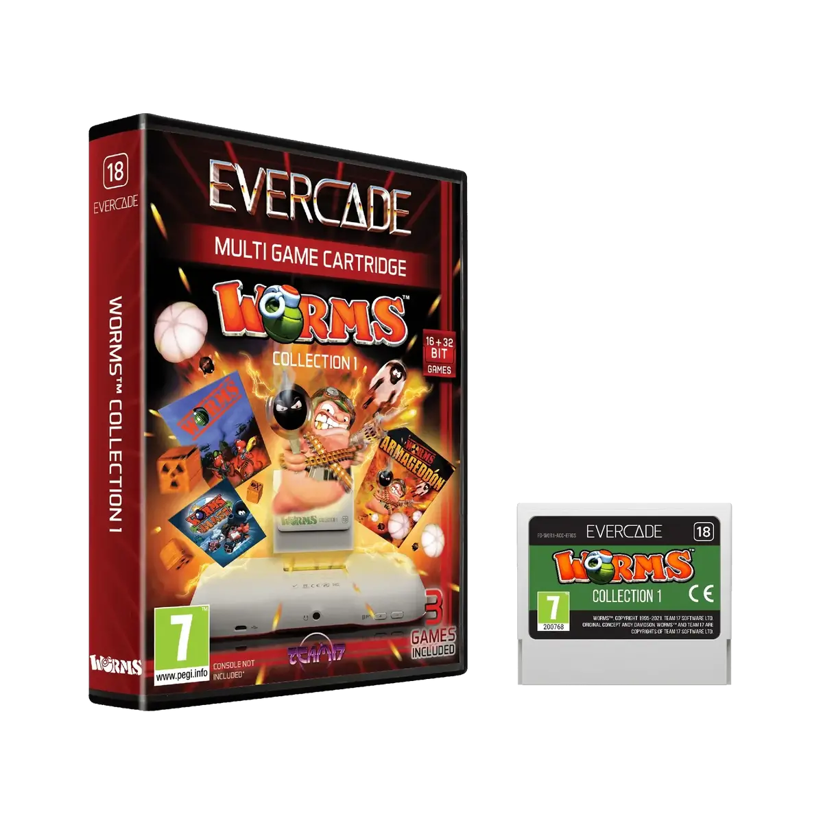 Evercade - Worms Collection 1 - Zestaw Gier Retro 1