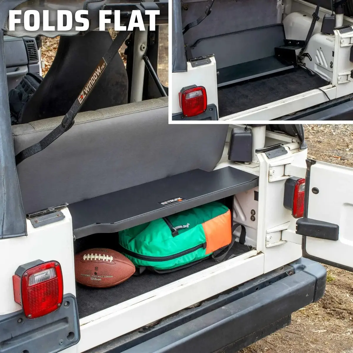 Ez4x4 Eztrunk Folding Security Box For Jeep Tj 2-Door – Fits 1997–2006 – Lockable, Fold-Down, Aluminum, Easy Install 1