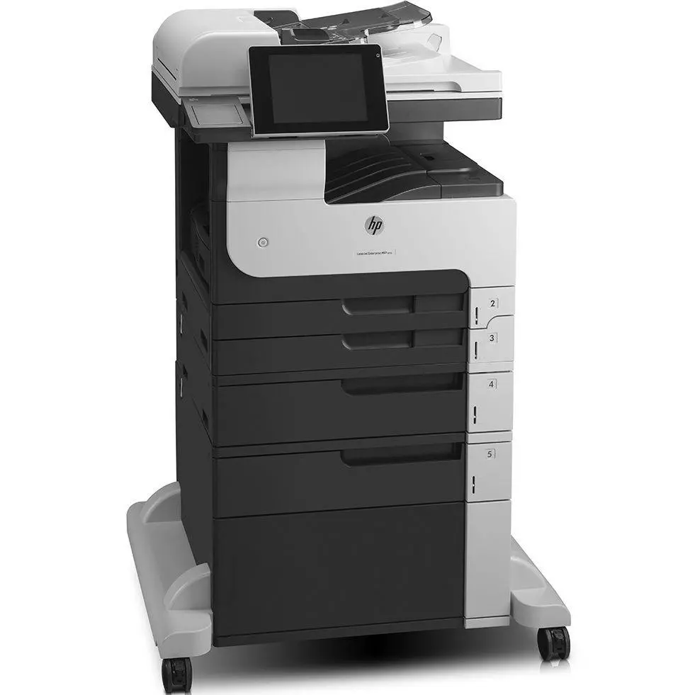 Repossessed - Hp Laserjet Enterprise 700 M725dn Multifunction Monochrome Airprint, Eprint Laser Printer Copier Scanner, 11X17 2
