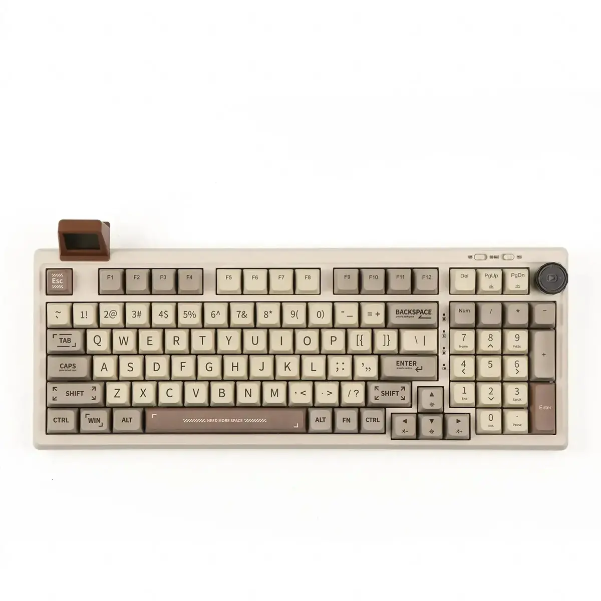 Epomaker - Rt100 95% Retro Mechanical Keyboard With Knob And Mini Display 1