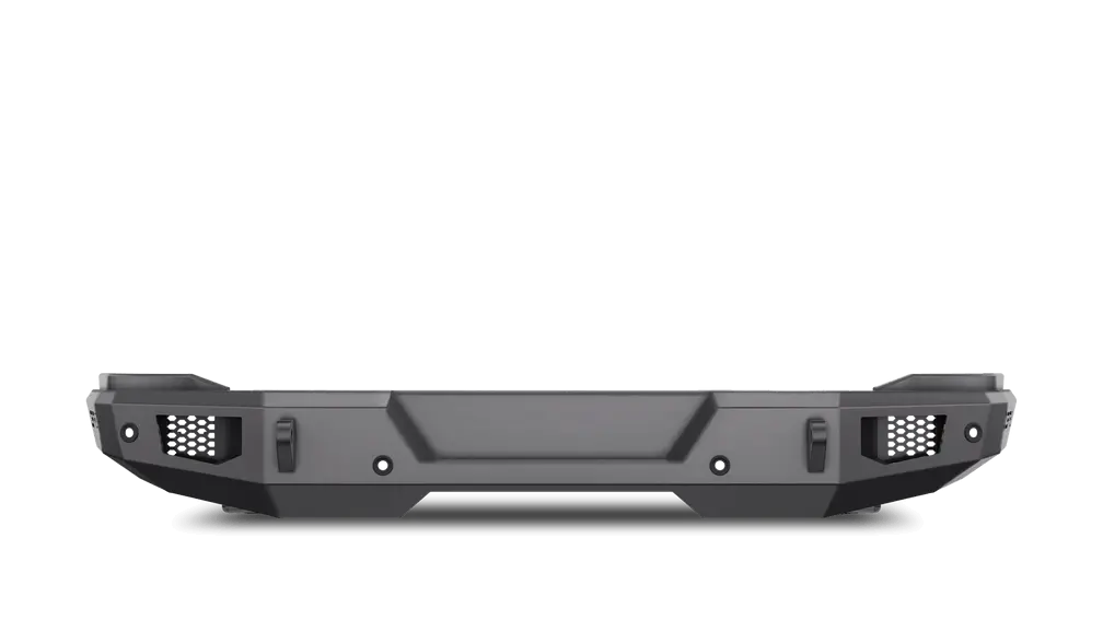 Body Armor Odyssey Rear Bumper - Textured Black Powder-Coated Steel, Light Cutouts, License Plate Mount - Fits 2021-2025 Ford Bronco 1