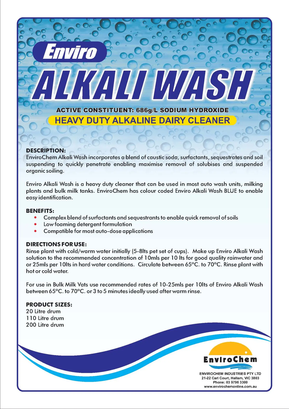 Enviro Alkali Wash 2