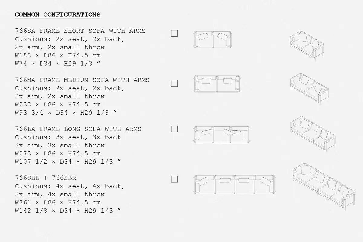 Frame Sofa System  - Create Your Own 1