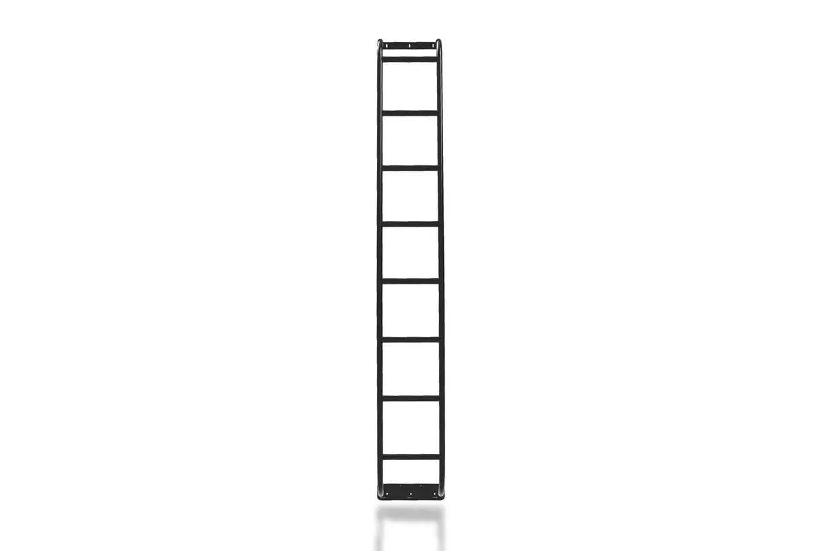 Orion Van Gear Sprinter Side Ladder – Fits 2007+ High Roof Sprinter Vans – 1.25" Aluminum, Uv-Resistant Powder Coat, 2-Pc Design 1