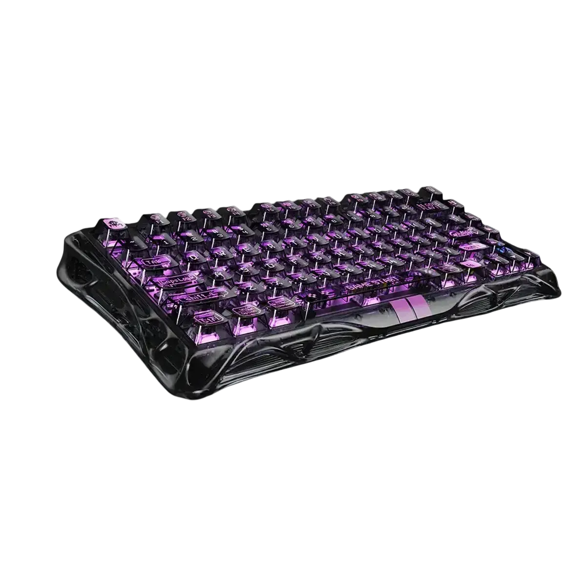 Gravastar - Mercury V75 Lite Transparent Black Wired Magnetic Keyboard - Przewodowa Klawiatura Magnetyczna 1