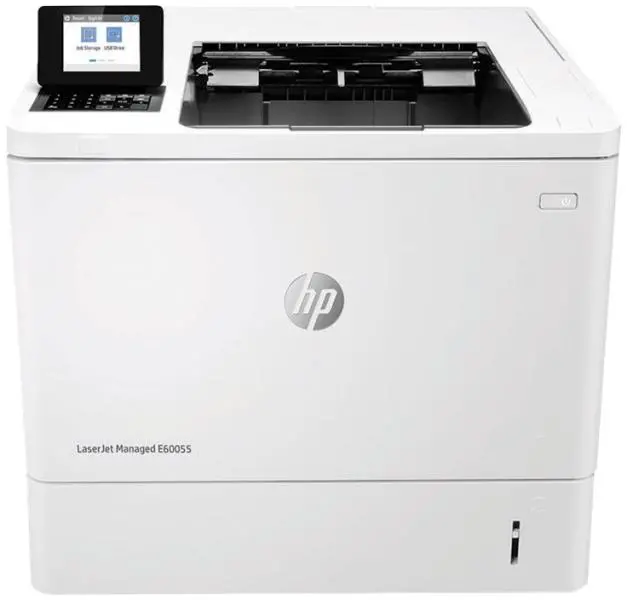 $17/Month Repossessed - Hp Monochrome (Black And White) High Speed Commercial Laserjet  Laserjet Managed E60065x Laser Printer For Busy Office 1