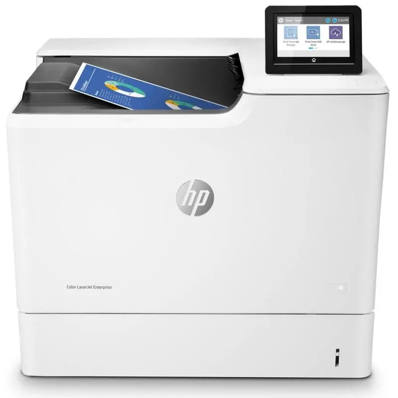 $19/Month Repossessed Hp Color Laserjet Managed E65060dn Professional Color Laser Printer For High Volume Printing 1