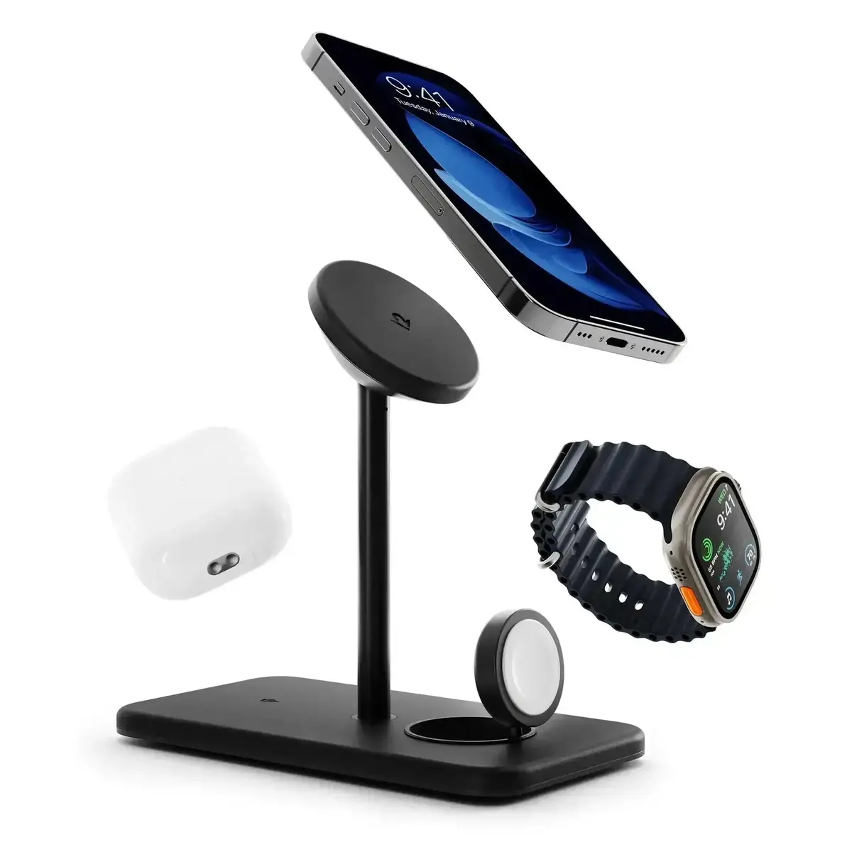 Twelve South - Hirise 3 Deluxe 2024 Wireless Charging Stand - Potrójna Ładowarka Magsafe 1