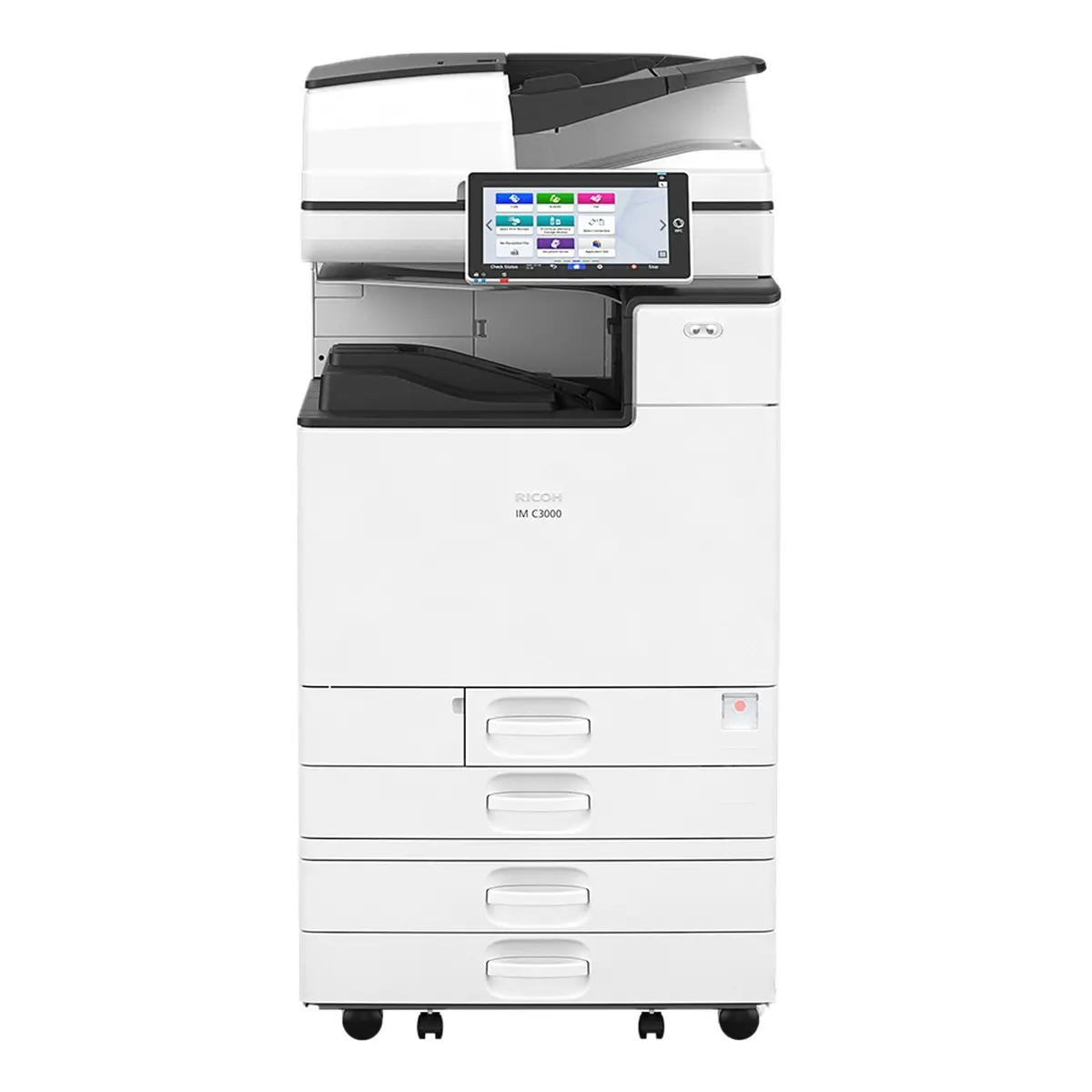 $75/Month Ricoh New Model Im C3000 30 Ppm 300Gsm Color Laser Multifunction Printer Copier Scanner 4 Paper Cassettes 1