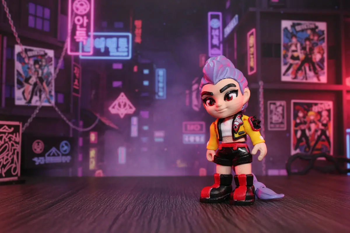 3D Printed Adventure Girl-3" Tall 1