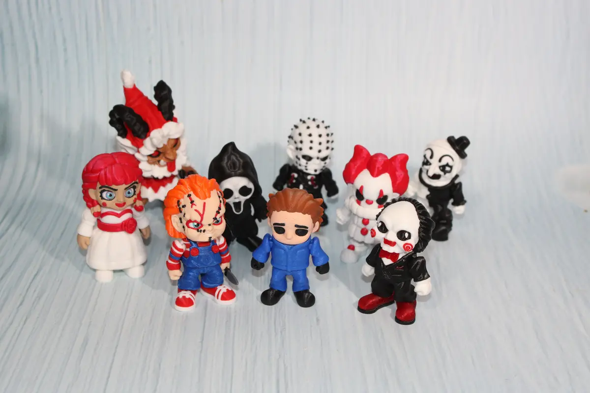 3D Printed Articulated Scary Figurines 10