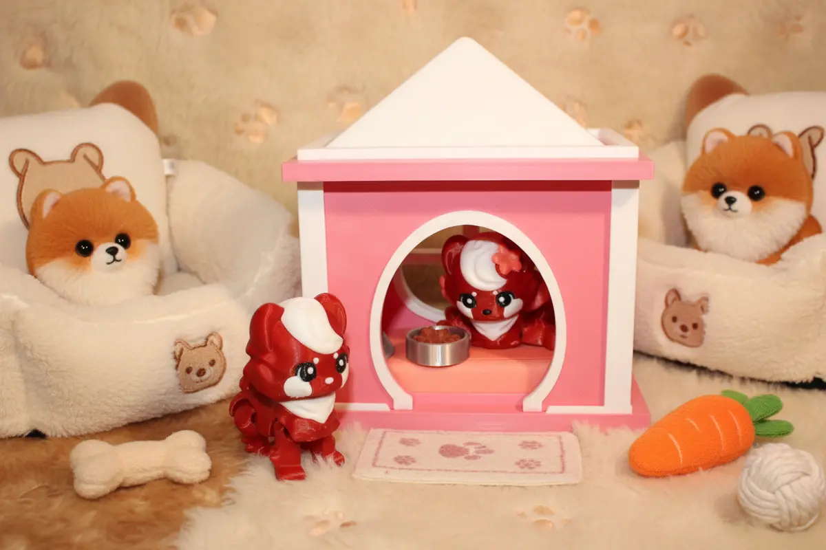 Pom Pom Play Set- Everything Included- Comes With 2 Poms-3D Printed 1