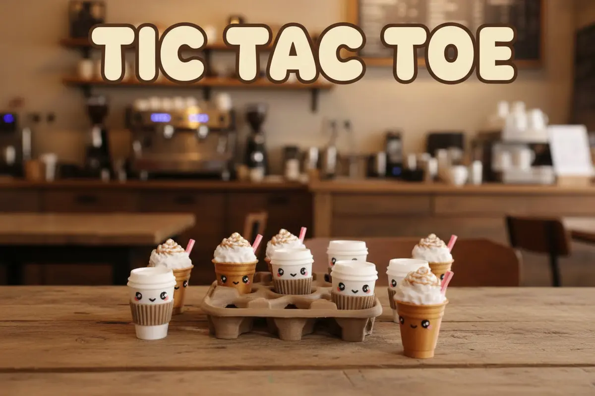 3D Printed Coffee Tic Tac Toe Game 1