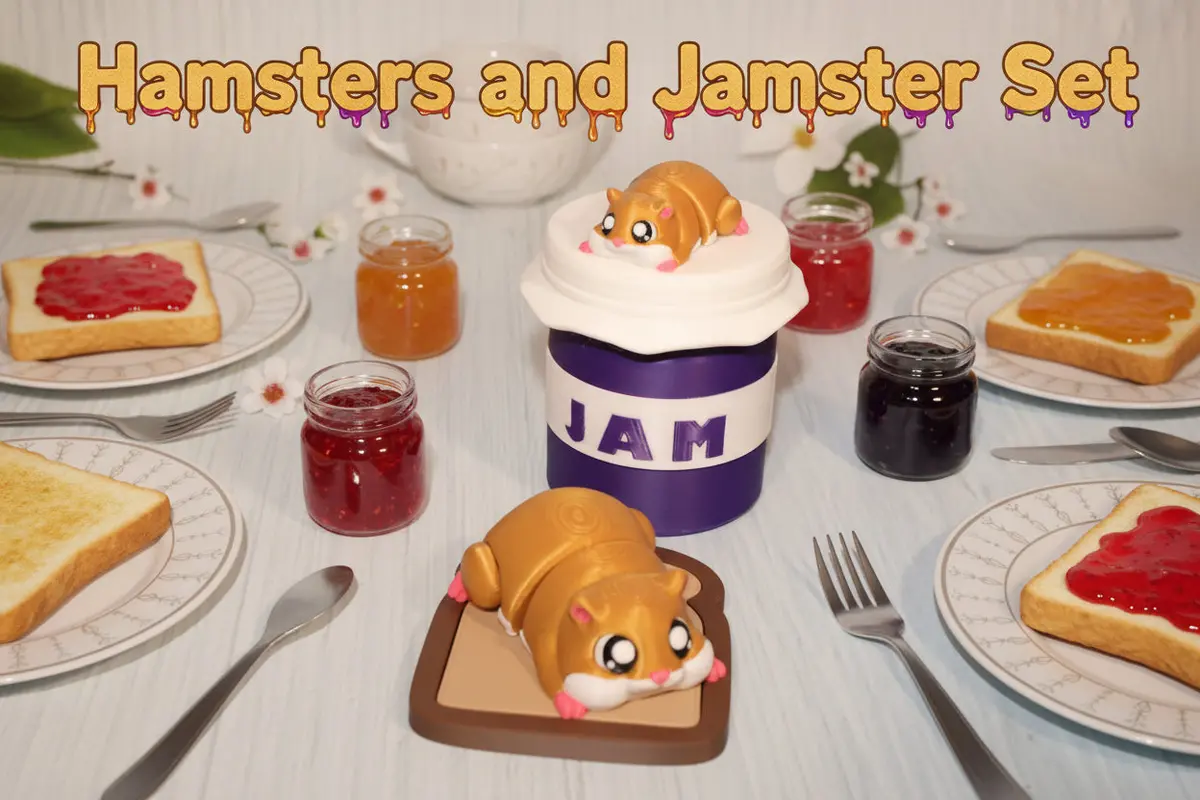 Hamster Flexi And Jamster Set-3D Printed 1