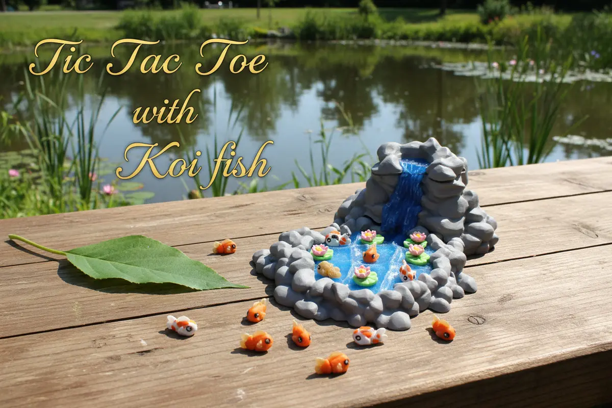 Koi Fish Tic Tac Toe-3D Printed 1