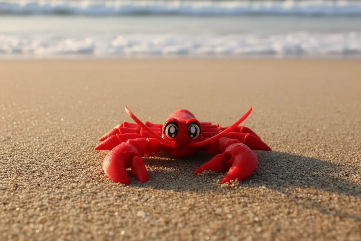 Lobster 7.5" Long Flexi Fidget Articulated Toy 1