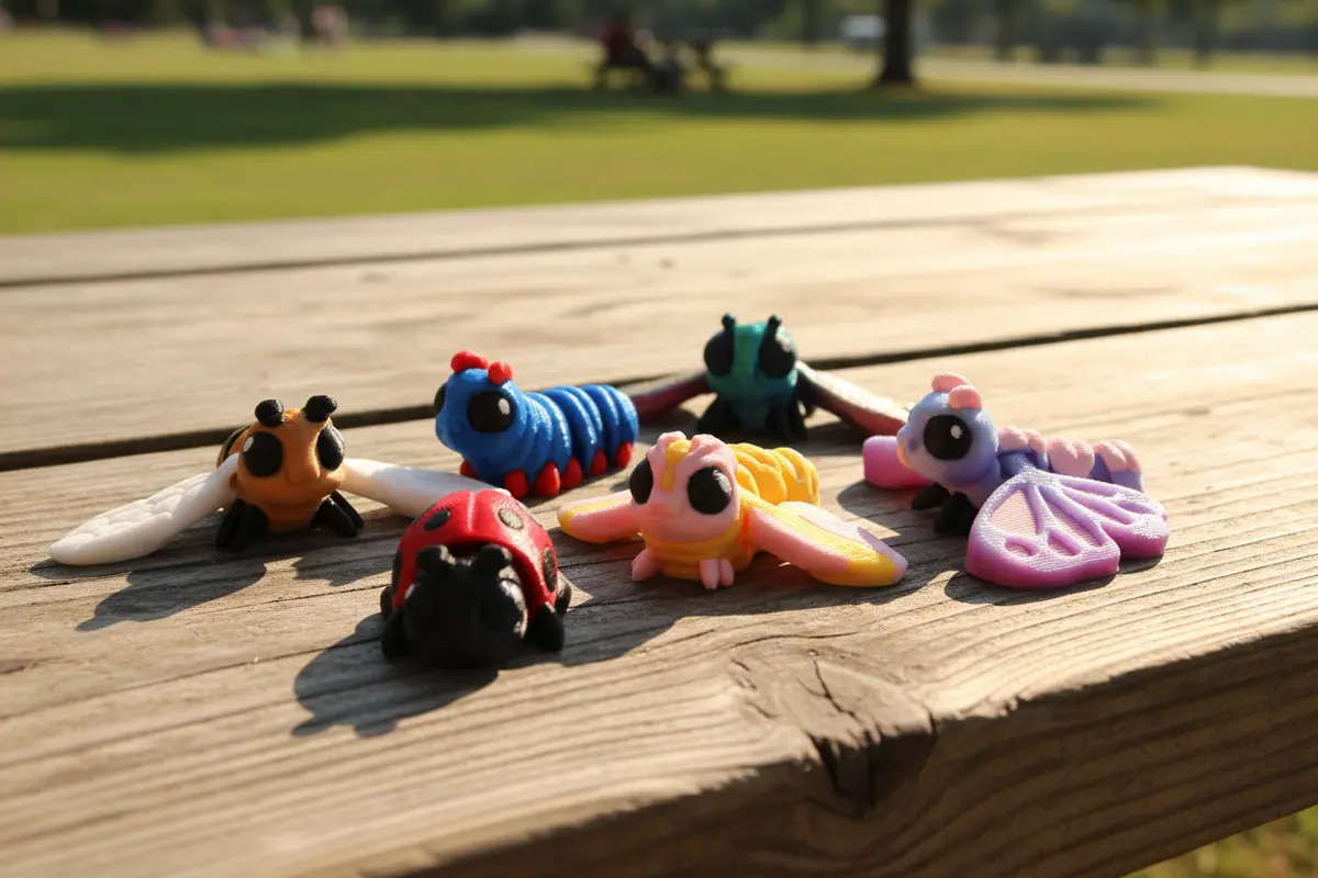 Tiny Bug Hatchlings 3D Printed Articulated Figurine 1