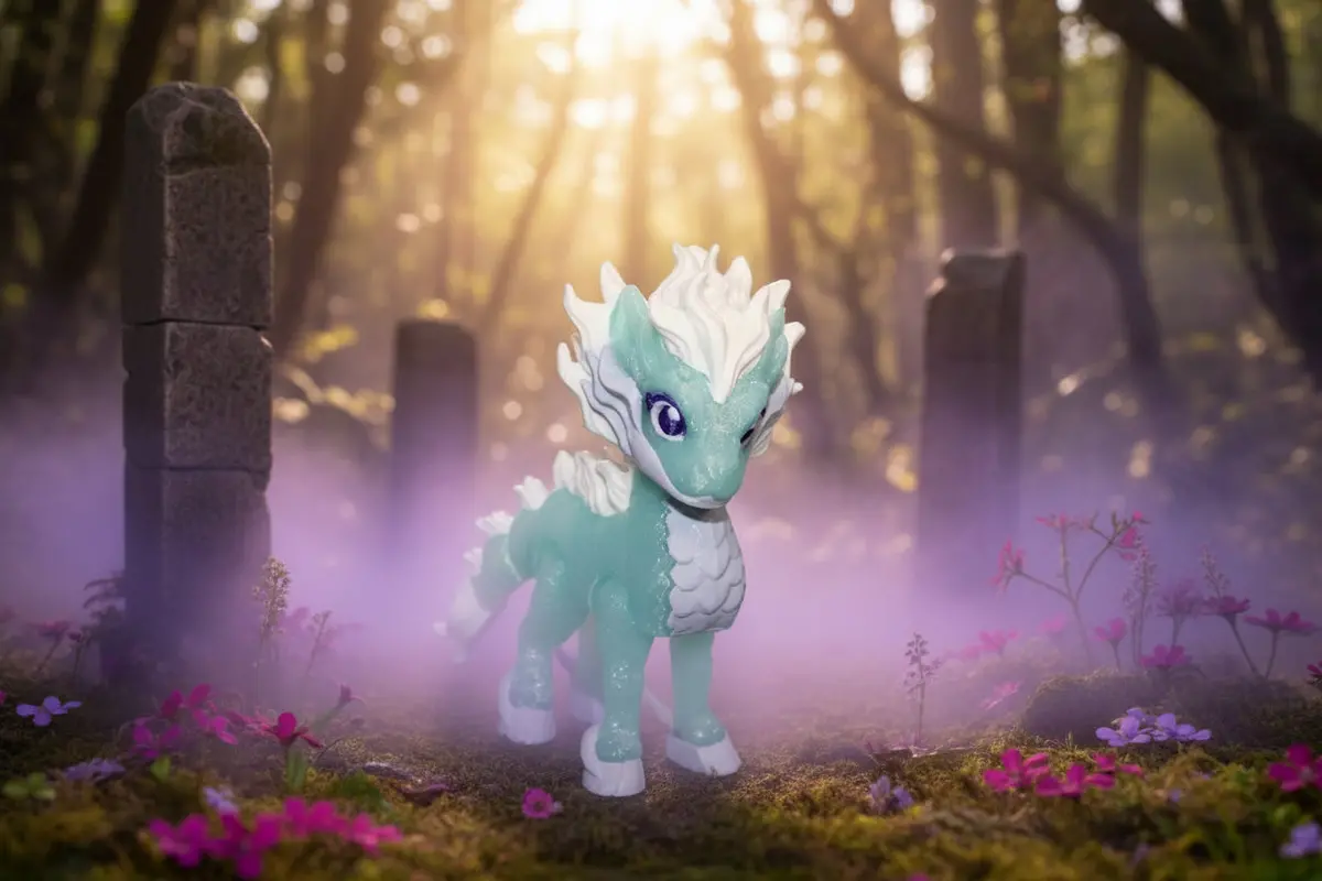 Qilin 4" Tall 3D Printed Articulated Flexi Fidget Figurine 1