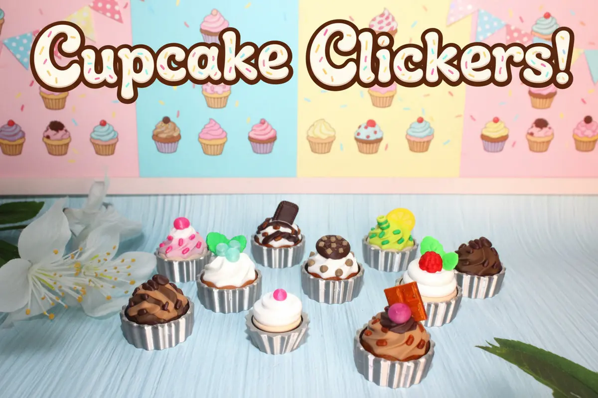 3D Printed Cupcake Clickers: Star Mouse, Sugar Paws Designs 1