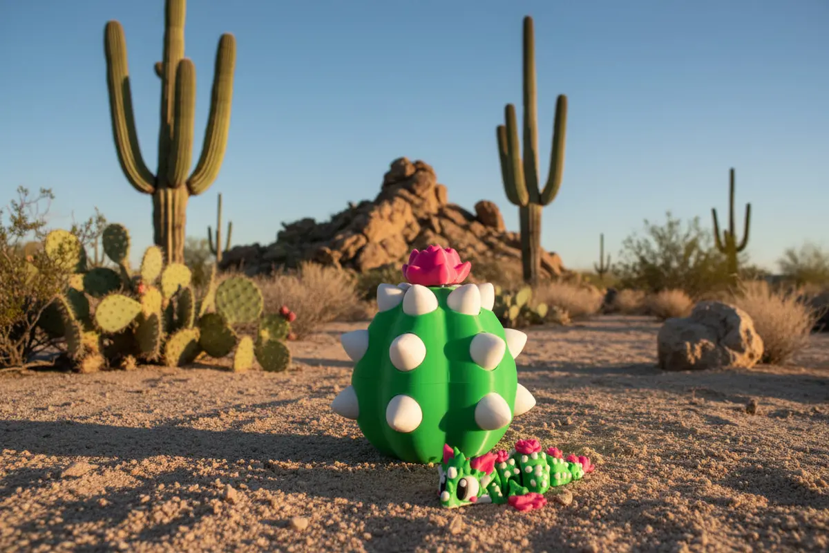 Cactus Dragon With Egg 1