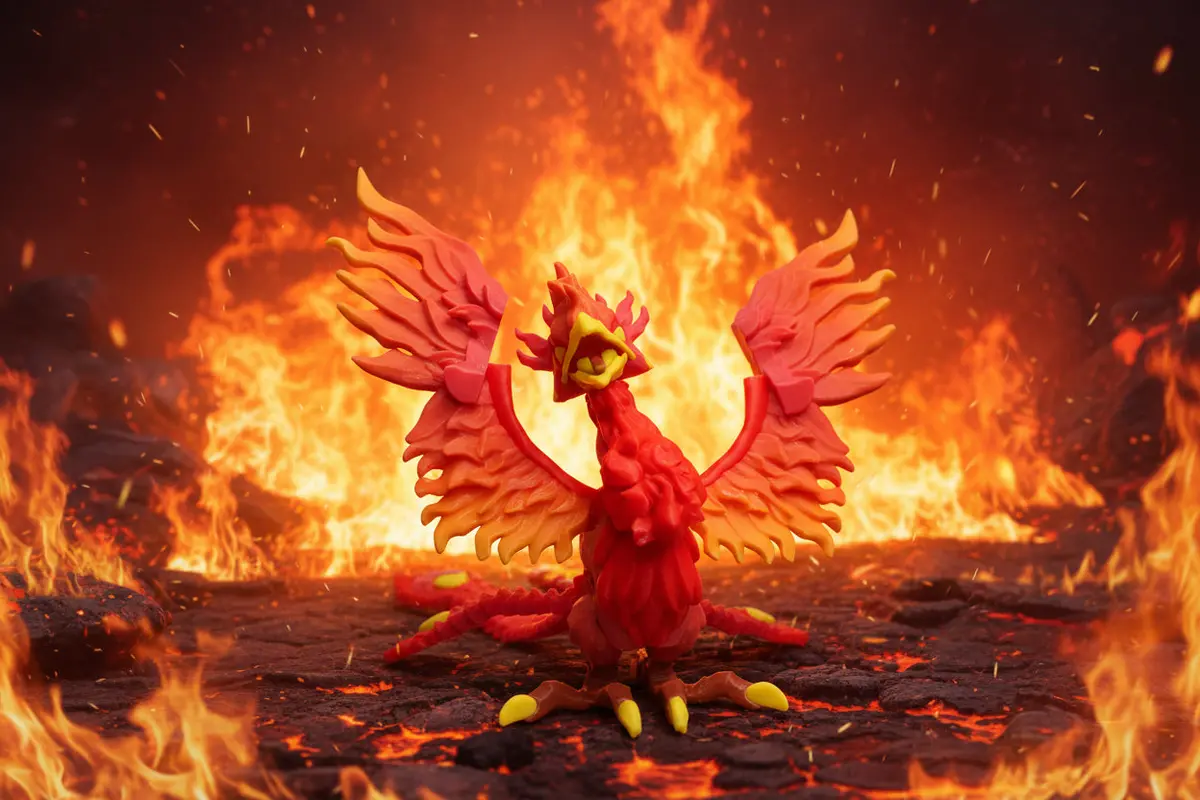Phoenix 3D Printed 6" Tall 1
