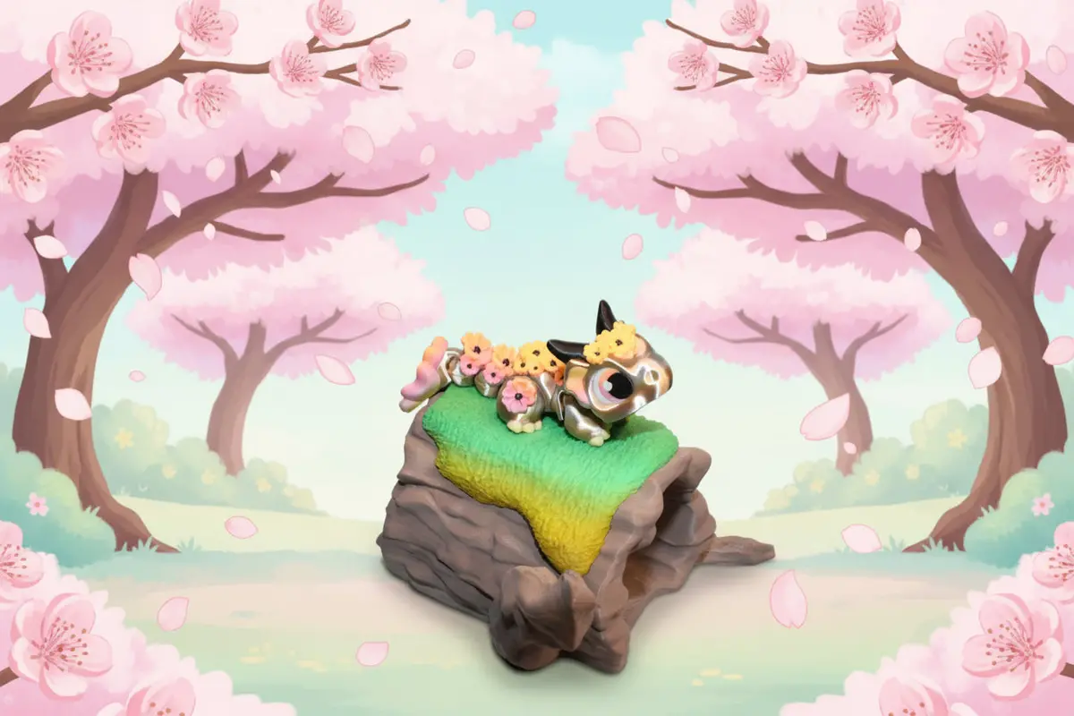 Cherry Blossom Dragon 5" With Log Options 1