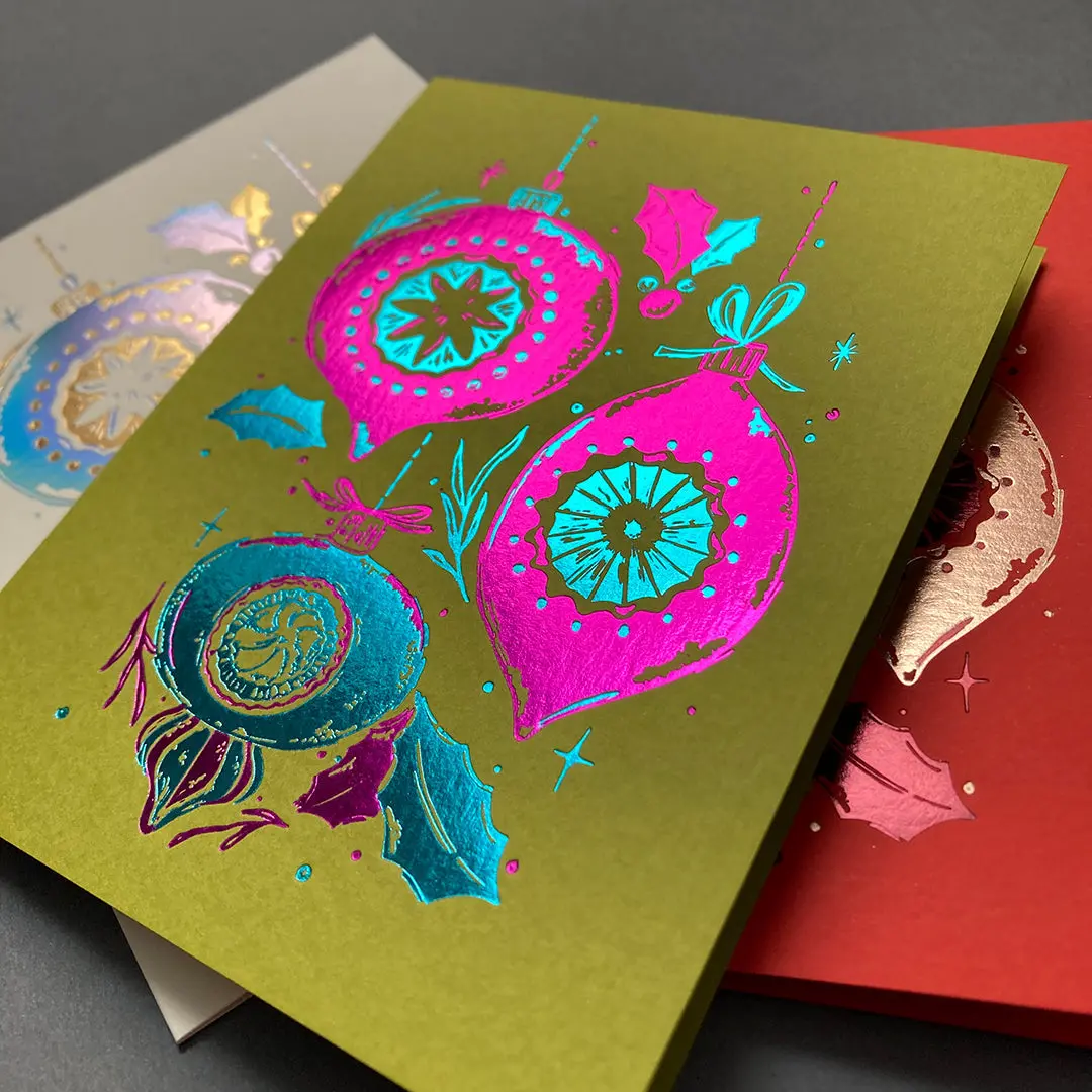 "Vintage Ornaments" Single Card: Kiwi 1