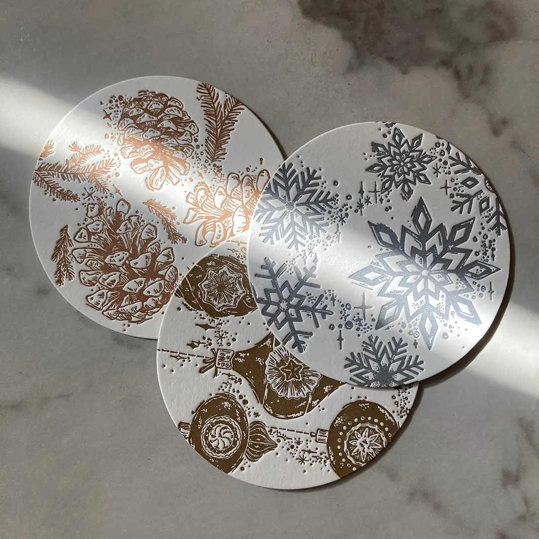 "Festive Winter" Coasters 1