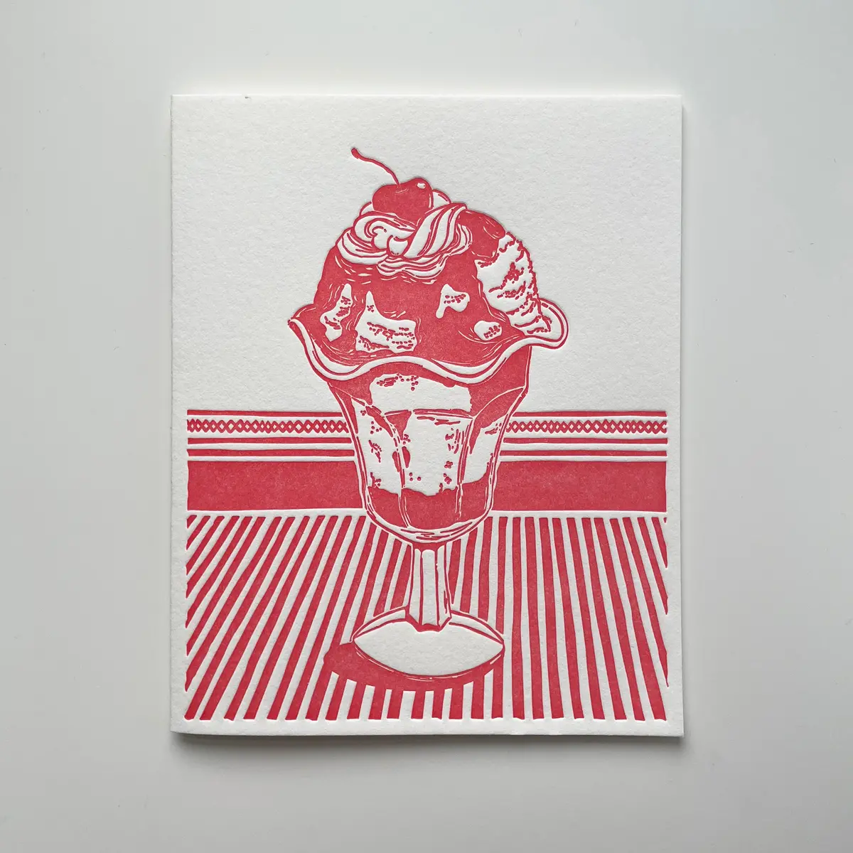 "Ice Cream Sundae" Greeting Card 1