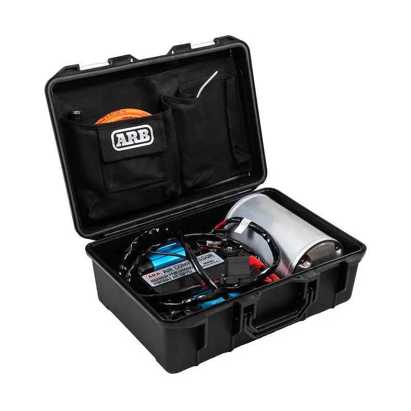 Arb 12V Twin Motor Portable Air Compressor - 6.16 Cfm With Tank & Case 1