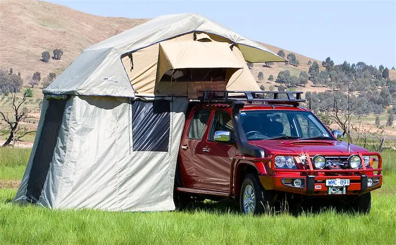 Arb Simpson Iii Rooftop Tent & Annex Combo - 3 Person Soft Shell (Includes Mattress & Ladder) 1