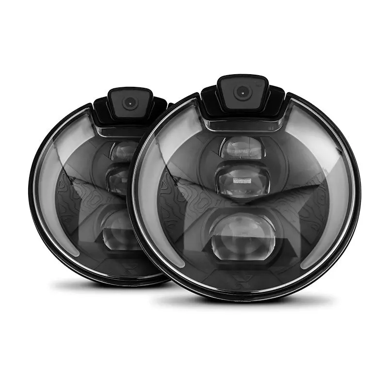 Project X App-Connected 7" Led Headlight With Integrated 4K Uhd And 1080P Cameras 1