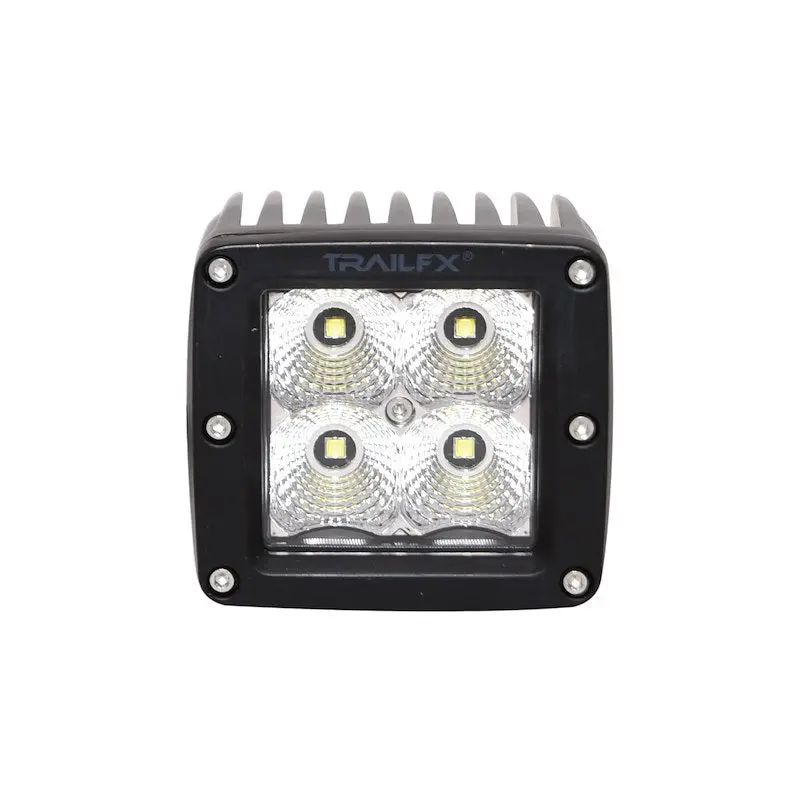 Trailfx 3" Led Fog Light For Off-Road Pickup Trucks, Suvs & Other 4X4 Vehicles - 20W, 1620 Lumens, 90° Flood Beam, Ip67 Rated 1