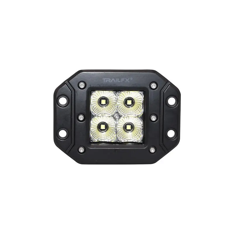 Trailfx 3" Led Fog Lights For Off-Road Pickup Trucks, Suvs - 20W, 1920 Lumens, 90° Flood Beam, Ip67 Rated (Set Of 2) 1