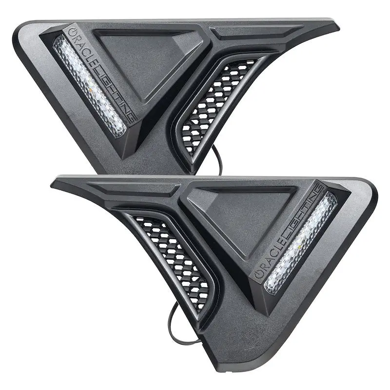 Oracle Led Side Marker Lights Clear Lens Matte Black Trim 1