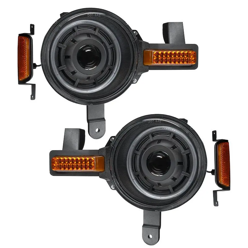 Oracle Oculus Bi-Led Headlights With Switchback Halo Amber Signal 1