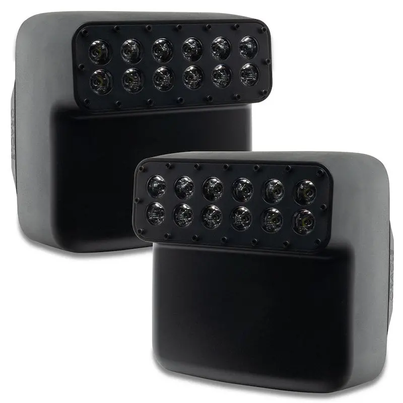Oracle Mirror Covers Black With 24 Cree Leds 45° Beam Angle 1